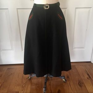 Original Hammerer Austrian green wool skirt